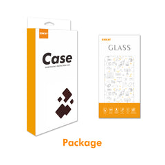Für Samsung Galaxy S25 FE PU-Leder-Brieftaschenhülle ENKAY HAT PRINCE Telefonständerabdeckung mit gehärtetem Glas 
