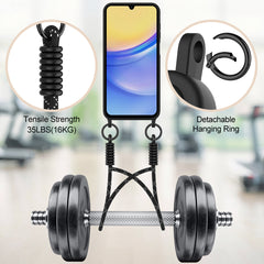 For Samsung Galaxy S23 FE Liquid Silicone Case  Phone Back Cover with Card Holder and Short Strap