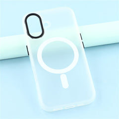 For iPhone 16 Case Compatible with MagSafe Skin-Touch PC + TPU Phone Cover