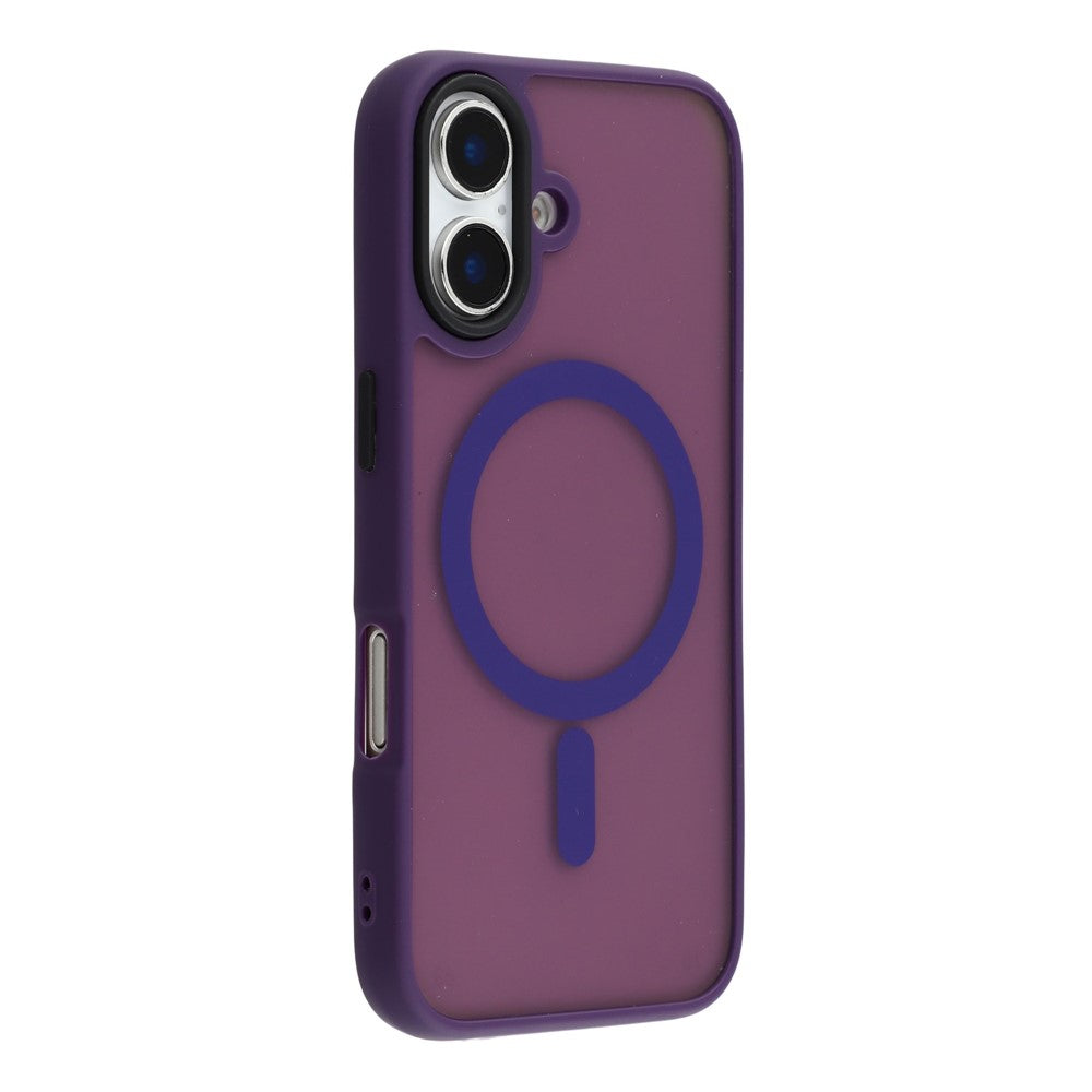 For iPhone 16 Case Compatible with MagSafe Skin-Touch PC + TPU Phone Cover