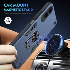 For Samsung Galaxy S25 Edge Case PC + TPU Drop Defend Phone Cover with Ring Kickstand