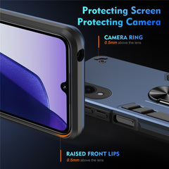 For Samsung Galaxy S25 Edge Case PC + TPU Drop Defend Phone Cover with Ring Kickstand