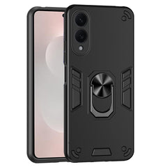 For Samsung Galaxy S25 Edge Case PC + TPU Drop Defend Phone Cover with Ring Kickstand