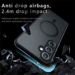 For Samsung Galaxy S25 Case Compatible with MagSafe TPU + PC Matte Skin Touch Phone Cover