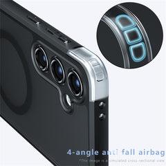 For Samsung Galaxy S25 Case Compatible with MagSafe TPU + PC Matte Skin Touch Phone Cover
