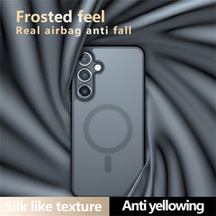For Samsung Galaxy S24+ Case Compatible with MagSafe TPU + PC Matte Skin Touch Phone Cover