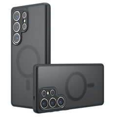 For Samsung Galaxy S23 Ultra Case Compatible with MagSafe TPU + PC Matte Skin Touch Phone Cover