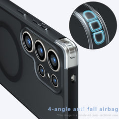 For Samsung Galaxy S23 Ultra Case Compatible with MagSafe TPU + PC Matte Skin Touch Phone Cover