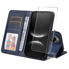Étui portefeuille en cuir PU pour Huawei Nova 14 5G, housse de protection avec support et verre trempé, ENKAY HAT PRINCE 