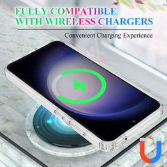For Samsung Galaxy S25 FE Clear Phone Case Compatible with MagSafe TPU+Acrylic Back Cover