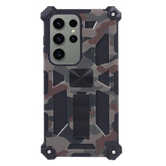 Coque de protection militaire en polycarbonate et TPU pour Samsung Galaxy S25 Ultra, motif camouflage 