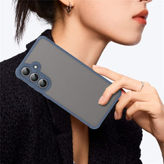 For Samsung Galaxy S25 FE Case Drop Proof Airbags Frosted Translucent PC + TPU Phone Back Cover