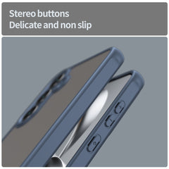 For Samsung Galaxy S25 FE Case Drop Proof Airbags Frosted Translucent PC + TPU Phone Back Cover