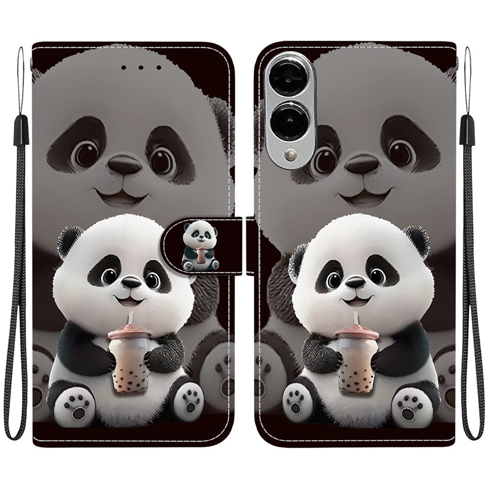 Étui portefeuille en cuir avec dragonne pour Samsung Galaxy S25 Edge 