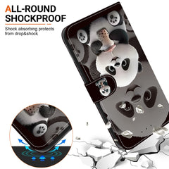 For Samsung Galaxy S25 Edge Leather Case Stand Wallet Pattern Printing Phone Cover with Wrist Strap