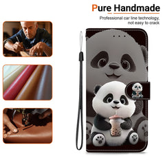 For Samsung Galaxy S25 Edge Leather Case Stand Wallet Pattern Printing Phone Cover with Wrist Strap