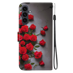 For Samsung Galaxy S25 FE Leather Case Stand Wallet Pattern Printing Phone Cover with Wrist Strap