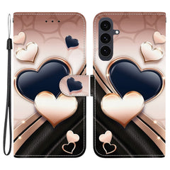 For Samsung Galaxy S25 FE Leather Case Stand Wallet Pattern Printing Phone Cover with Wrist Strap