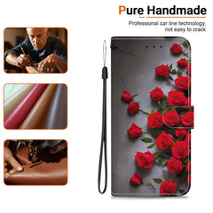 For Samsung Galaxy S25+  /  S24+ Leather Case Stand Wallet Pattern Printing Phone Cover with Wrist Strap