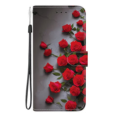 For Samsung Galaxy S25+  /  S24+ Leather Case Stand Wallet Pattern Printing Phone Cover with Wrist Strap