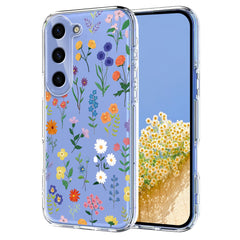 For Samsung Galaxy S24 Case Butterfly Floral Pattern Printing TPU Phone Back Cover