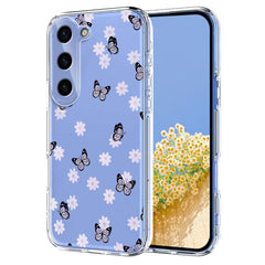 For Samsung Galaxy S24 Case Butterfly Floral Pattern Printing TPU Phone Back Cover