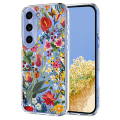 For Samsung Galaxy S24 Case Butterfly Floral Pattern Printing TPU Phone Back Cover