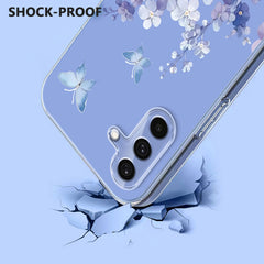 For Samsung Galaxy S25 FE Case Butterfly Floral Pattern Printing TPU Phone Back Cover