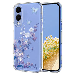 For Samsung Galaxy S25 Edge Case Butterfly Floral Pattern Printing TPU Phone Back Cover