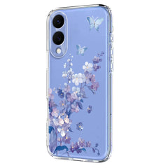 For Samsung Galaxy S25 Edge Case Butterfly Floral Pattern Printing TPU Phone Back Cover