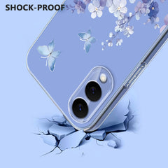 For Samsung Galaxy S25 Edge Case Butterfly Floral Pattern Printing TPU Phone Back Cover