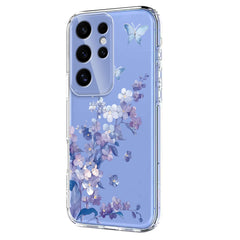 For Samsung Galaxy S25 Ultra Case Butterfly Floral Pattern Printing TPU Phone Back Cover