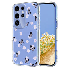 For Samsung Galaxy S25 Ultra Case Butterfly Floral Pattern Printing TPU Phone Back Cover