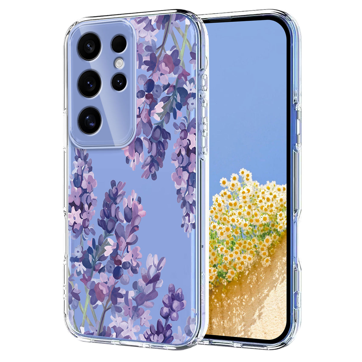 For Samsung Galaxy S25 Ultra Case Butterfly Floral Pattern Printing TPU Phone Back Cover