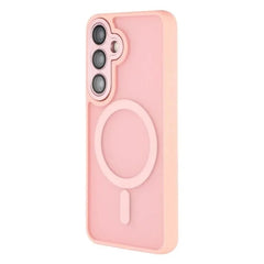 For Samsung Galaxy S25 FE Back Cover Compatible with MagSafe WANLONFENG QB1 Series PC TPU Shockproof Phone Case