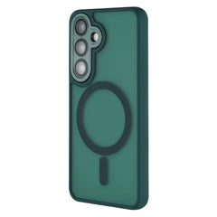 For Samsung Galaxy S25 FE Case Compatible with MagSafe WANLONFENG QB Series PC TPU Phone Cover with Screen Film