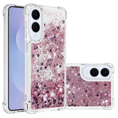 For Samsung Galaxy S25 Edge TPU Case Glitter Quicksand Shockproof Phone Back Cover