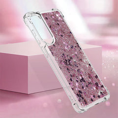 For Samsung Galaxy S25 Edge TPU Case Glitter Quicksand Shockproof Phone Back Cover