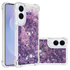 For Samsung Galaxy S25 Edge TPU Case Glitter Quicksand Shockproof Phone Back Cover