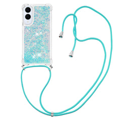 For Samsung Galaxy S25 Edge TPU Case Quicksand Phone Cover with Lanyard