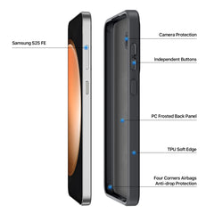 For Samsung Galaxy S25 FE Case DUX DUCIS Yind Series PC+TPU Phone Cover Compatible with MagSafe