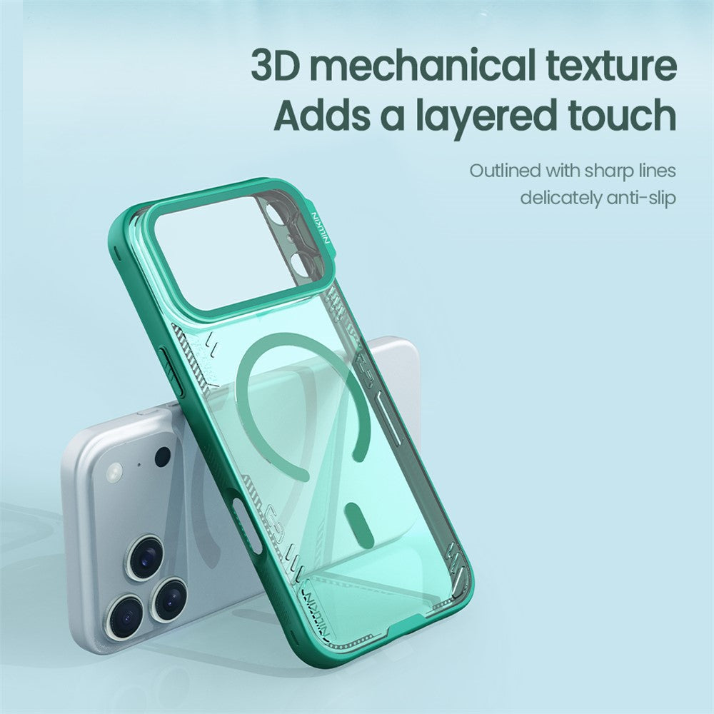 NILLKIN Iceblade CamProp iPhone 17 Pro Max Case | PC+TPU | Magnetic Kickstand with Clear Lens Cover - TechGearPal