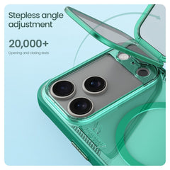 NILLKIN Iceblade CamProp iPhone 17 Pro Max Case | PC+TPU | Magnetic Kickstand with Clear Lens Cover - TechGearPal