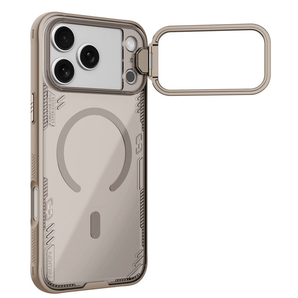NILLKIN Iceblade CamProp iPhone 17 Pro Max Case | PC+TPU | Magnetic Kickstand with Clear Lens Cover - TechGearPal