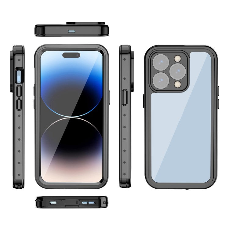 REDPEPPER PRO Series for iPhone 14 Pro IP68 Waterproof Transparent Phone Case Drop-proof Back Cover - TechGearPal
