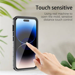 REDPEPPER PRO Series for iPhone 14 Pro IP68 Waterproof Transparent Phone Case Drop-proof Back Cover - TechGearPal