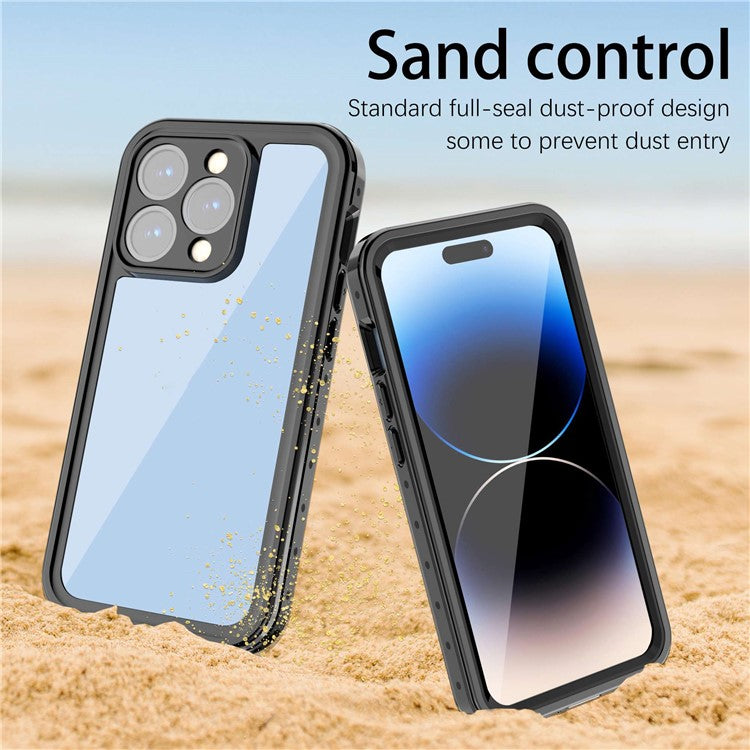 REDPEPPER PRO Series for iPhone 14 Pro IP68 Waterproof Transparent Phone Case Drop-proof Back Cover - TechGearPal