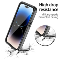 REDPEPPER PRO Series for iPhone 14 Pro IP68 Waterproof Transparent Phone Case Drop-proof Back Cover - TechGearPal