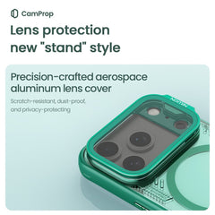 NILLKIN Iceblade CamProp iPhone 17 Pro Case | PC+TPU | Magnetic Kickstand with Clear Lens Cover - TechGearPal