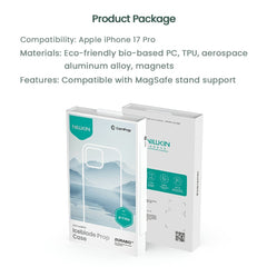 NILLKIN Iceblade CamProp iPhone 17 Pro Case | PC+TPU | Magnetic Kickstand with Clear Lens Cover - TechGearPal